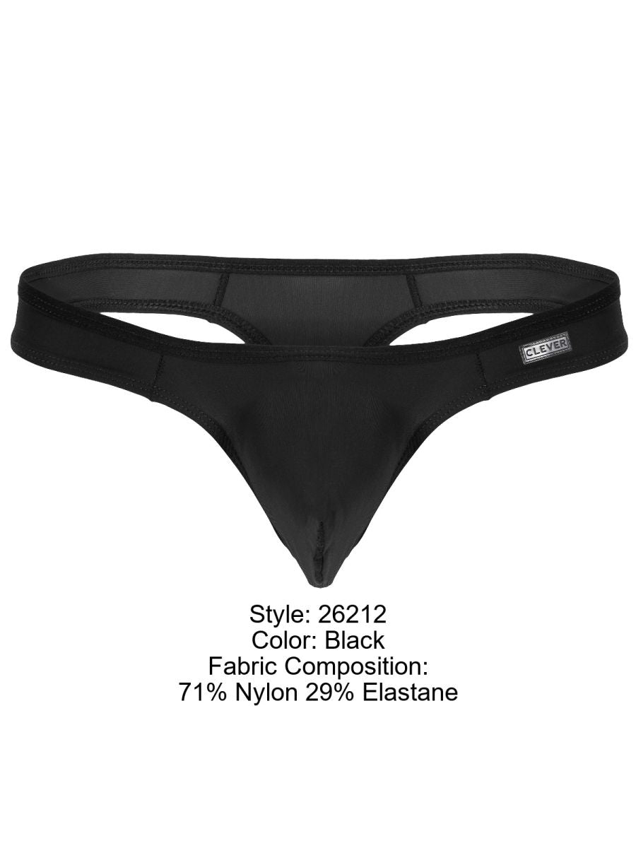 Clever 26212 Murillo Mens Bold Minimalism with Supreme Comfort Thongs Black