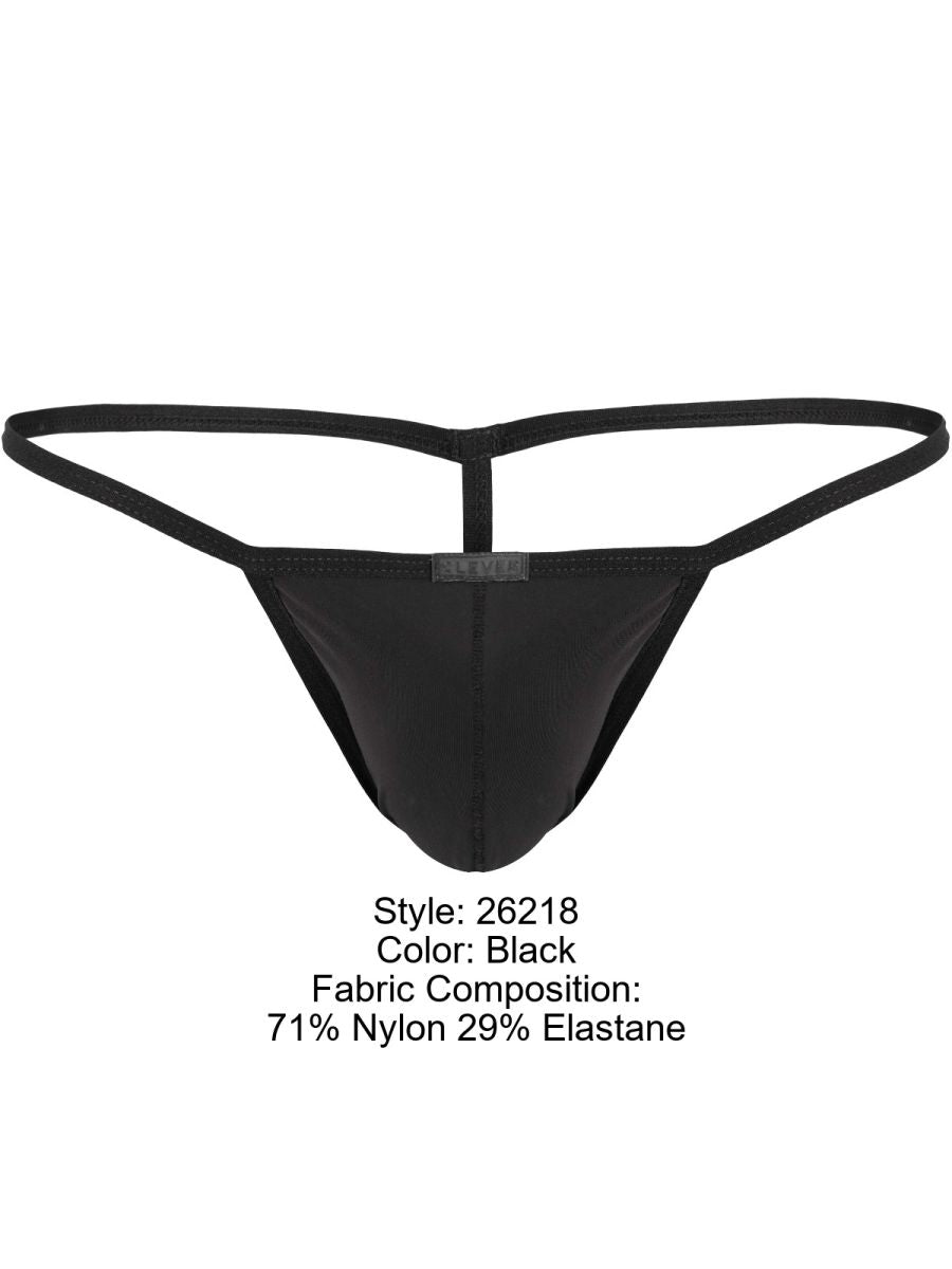 Clever 26218 Filandia Mens Ultra Sleek Thongs Black