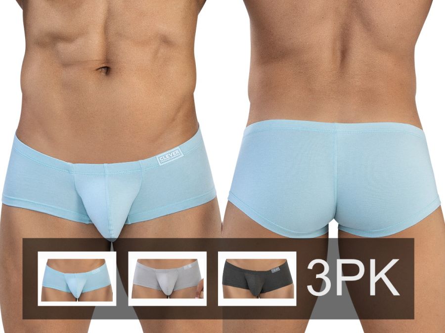 Clever 26226 3PK Mens Australian Latin Daily Essentials Trunks 3 Colours