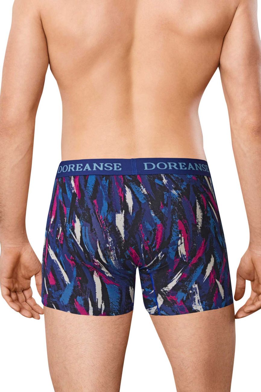Doreanse 1704-PRN Neon Sport Mens Trunks Printed Blue