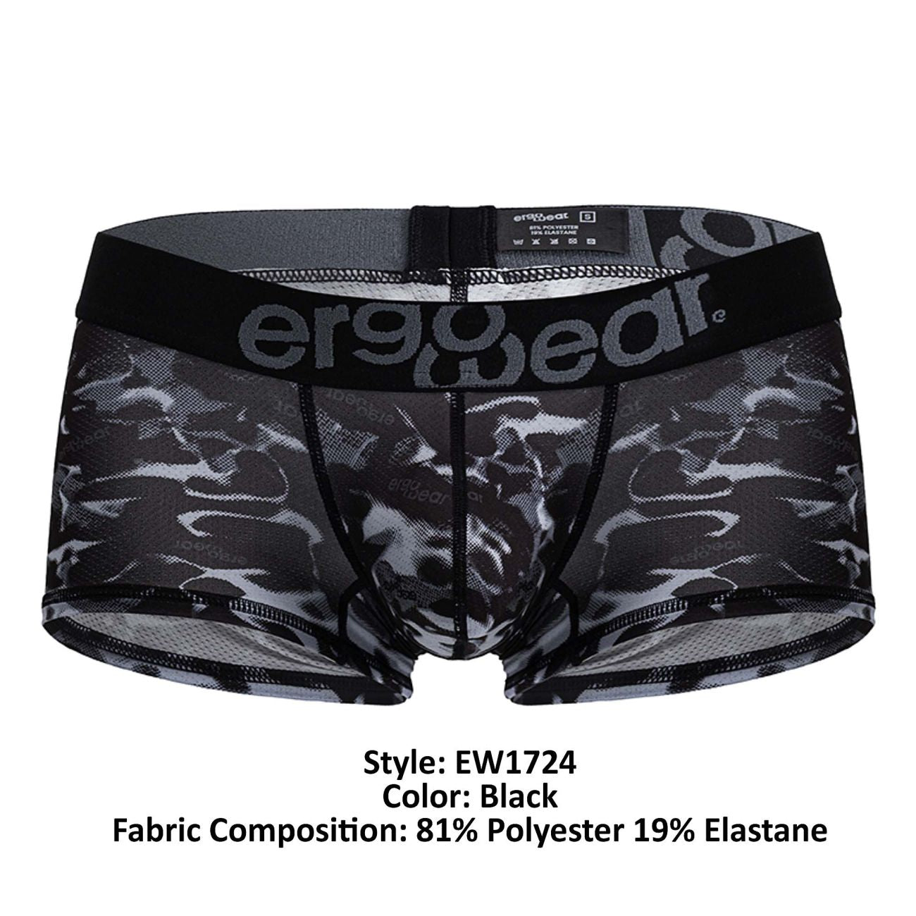 ErgoWear EW1724 MAX SE CAMO Trunks Black