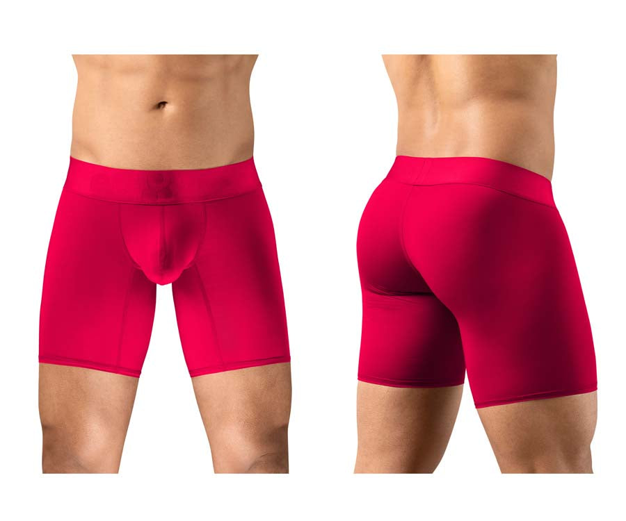ErgoWear EW1745 MAX BOLD Male Sleek & Comfortable Boxer Briefs Red