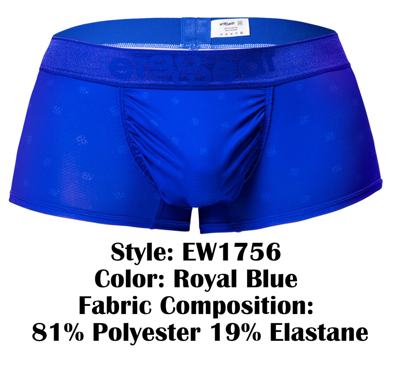 ErgoWear EW1756 FEEL SE Mens Sleek Trunks Royal Blue