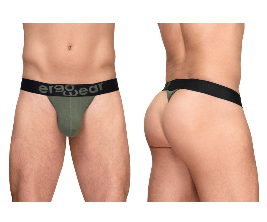 ErgoWear EW1785 MAX FLOW Mens Sleek G-String Dark Green