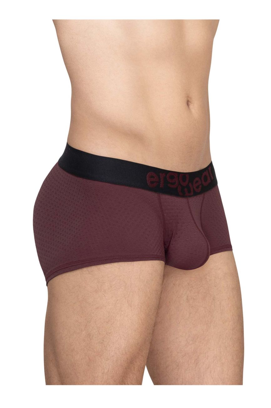 ErgoWear EW1795 MAX FLOW Mens Sleek Trunks Burgundy