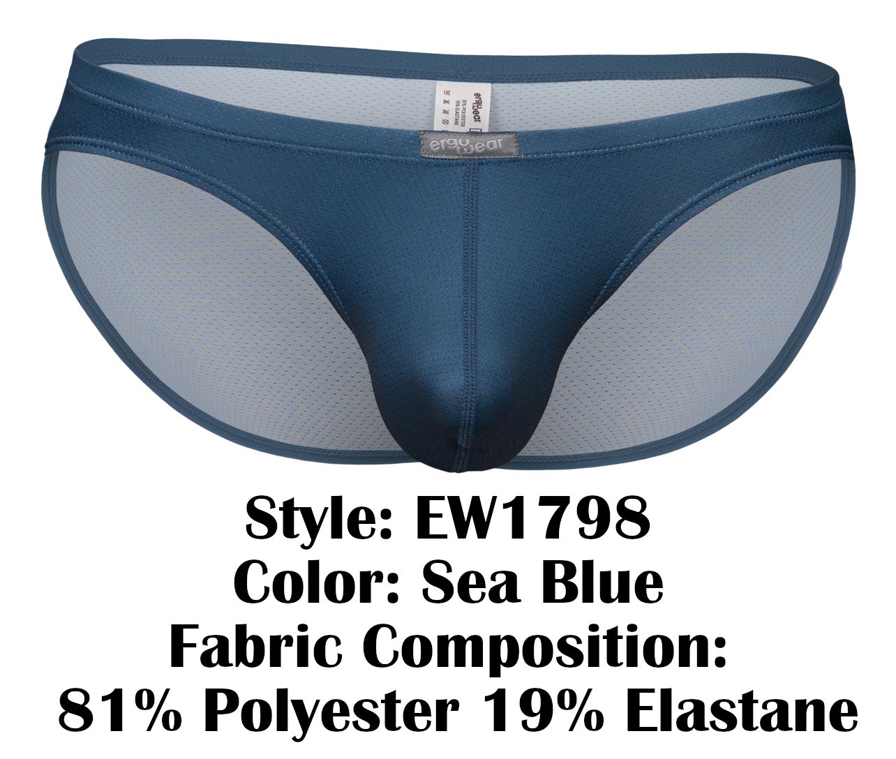 ErgoWear EW1798 X4D SE Mens Ultrs Light Bikini Brief Sea Blue