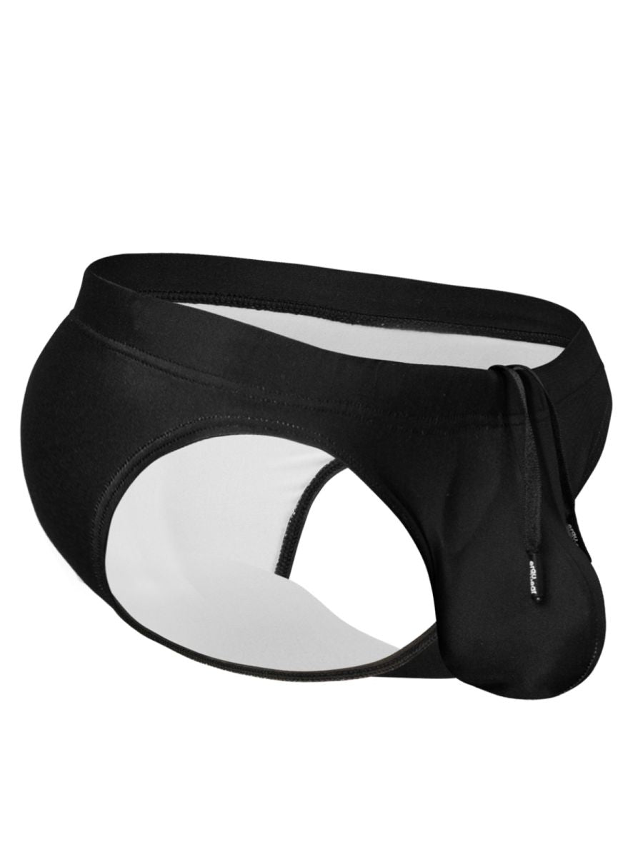 ErgoWear EW1831 Performance Microfiber 4-Way Stretch Swim Bikini Black
