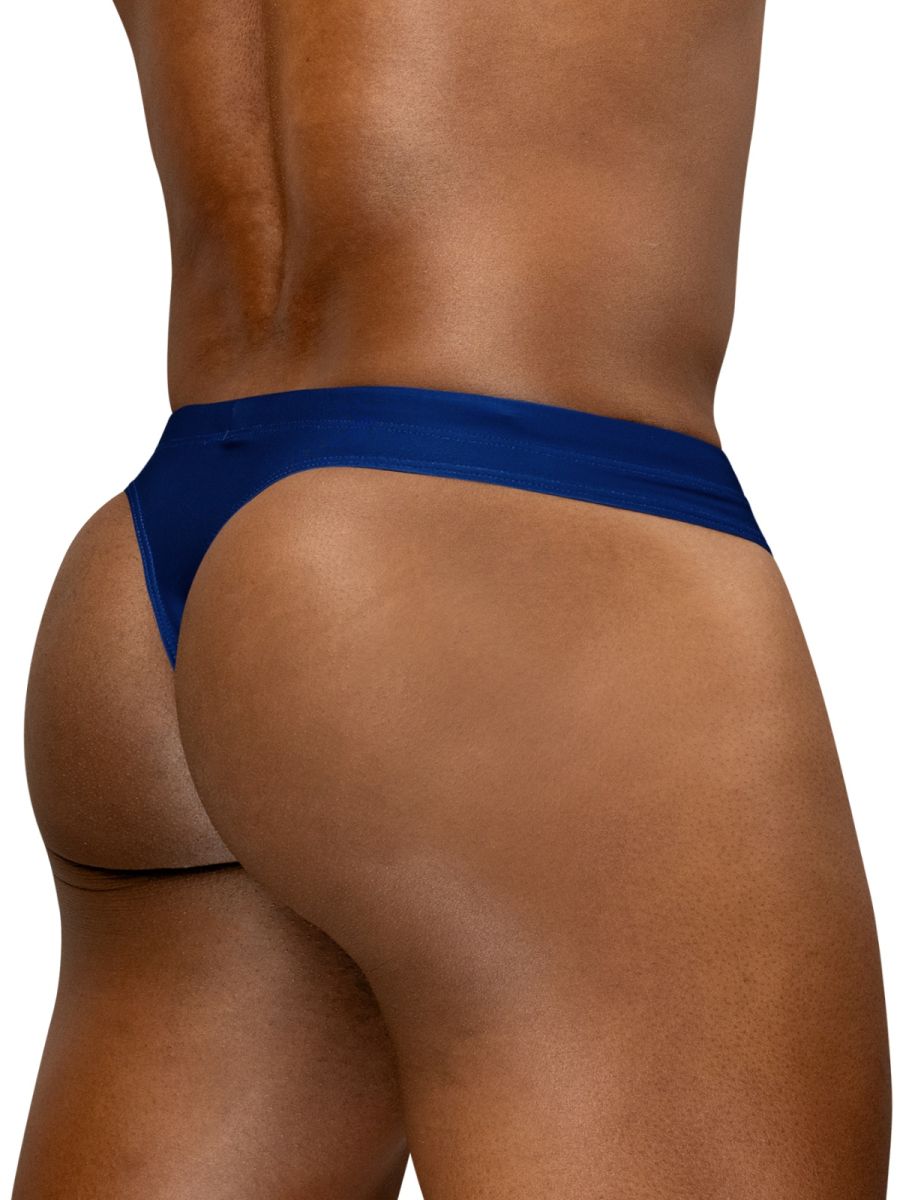 ErgoWear EW1832 Performance 4-Way Stretch Men's Swim Thongs Blue Indigo