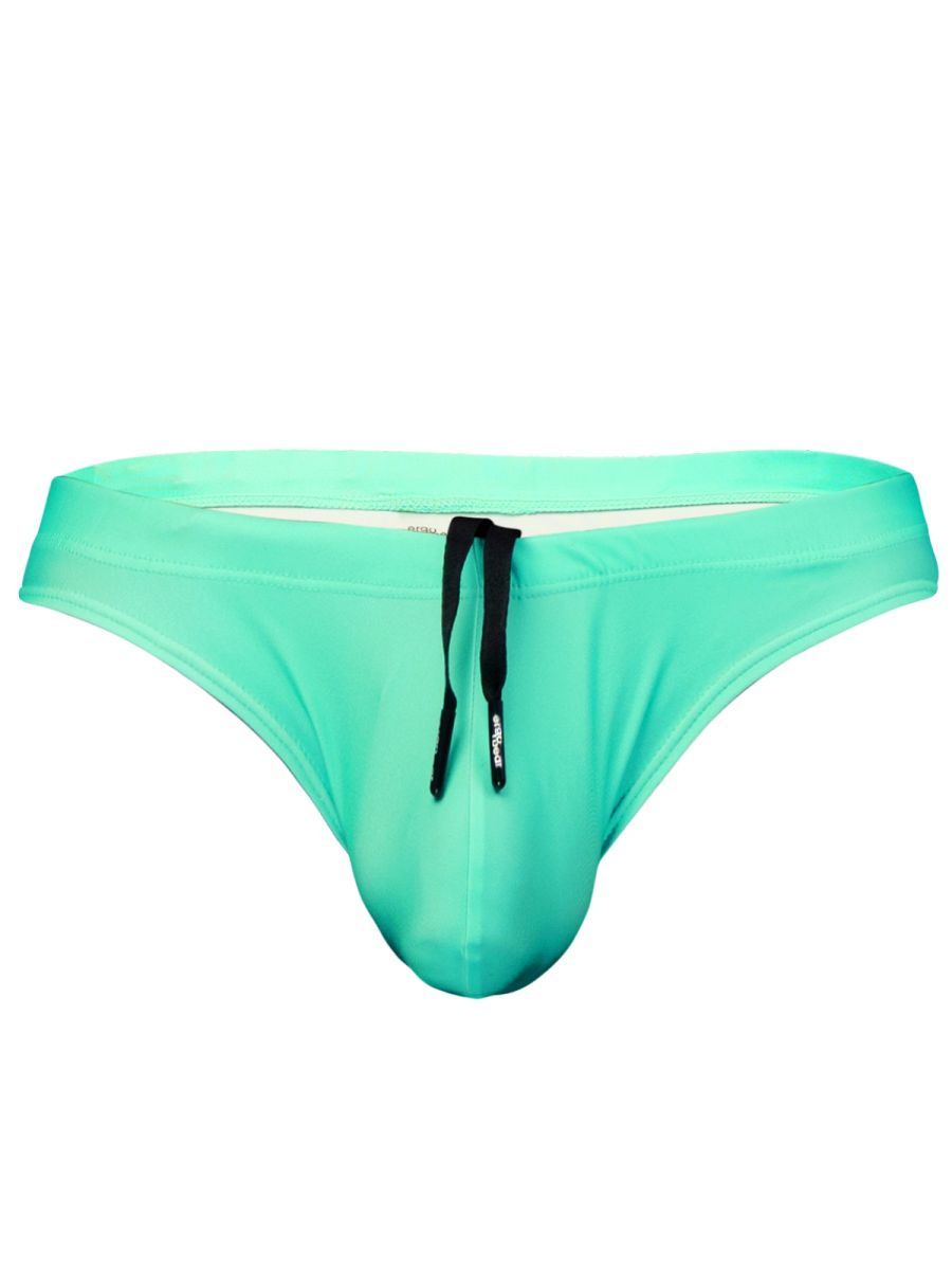 ErgoWear EW1836 Vibrant Mint 4-Way Male Stretch Swim Thong Aqua