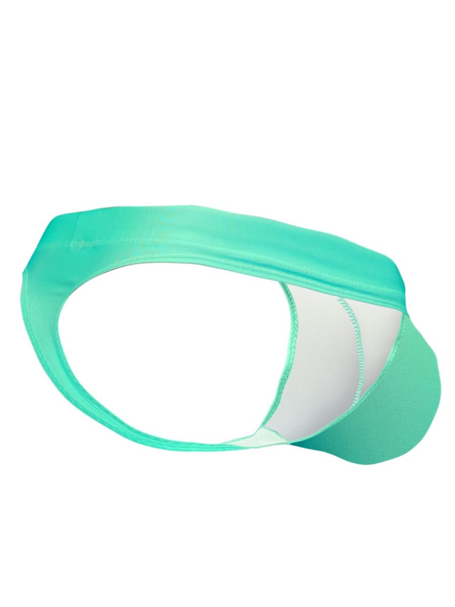 ErgoWear EW1836 Vibrant Mint 4-Way Male Stretch Swim Thong Aqua