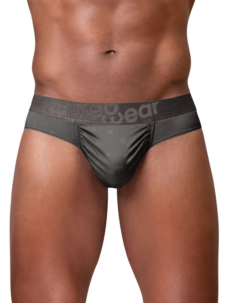 ErgoWear EW1841 FEEL SE Mens Comfort & Athletic Support Thongs Dark Gray Plus Sizes