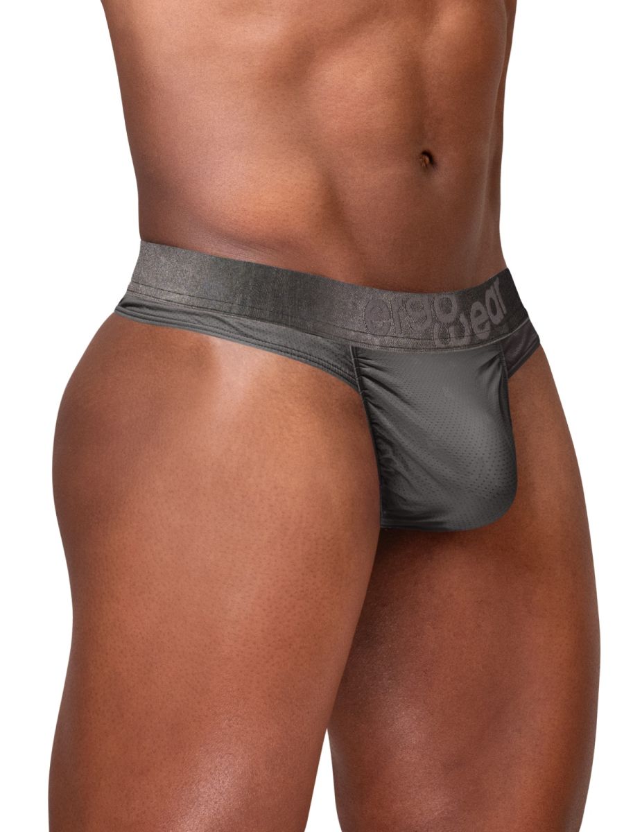 ErgoWear EW1841 FEEL SE Mens Comfort & Athletic Support Thongs Dark Gray Plus Sizes