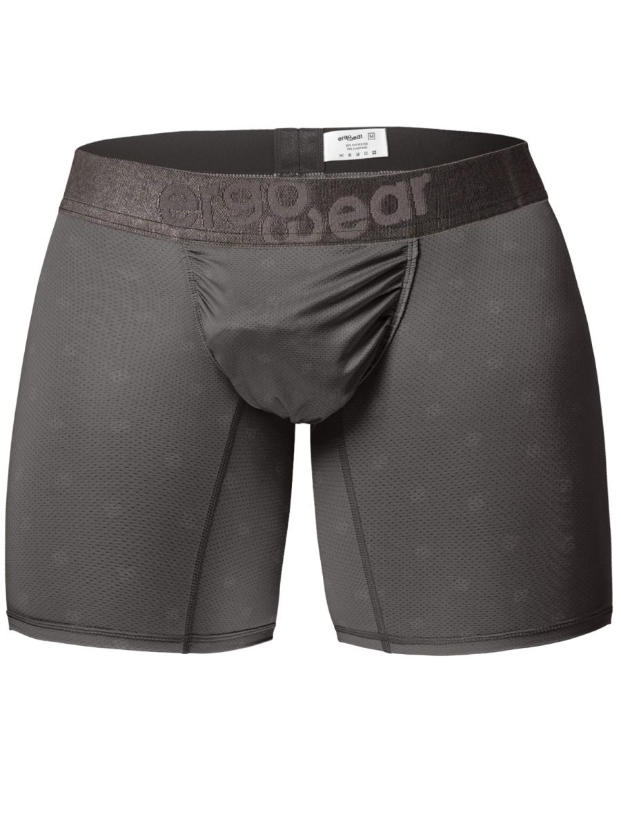 ErgoWear EW1844 FEEL SE Mens Comfort & Athletic Support Boxer Briefs Dark Gray