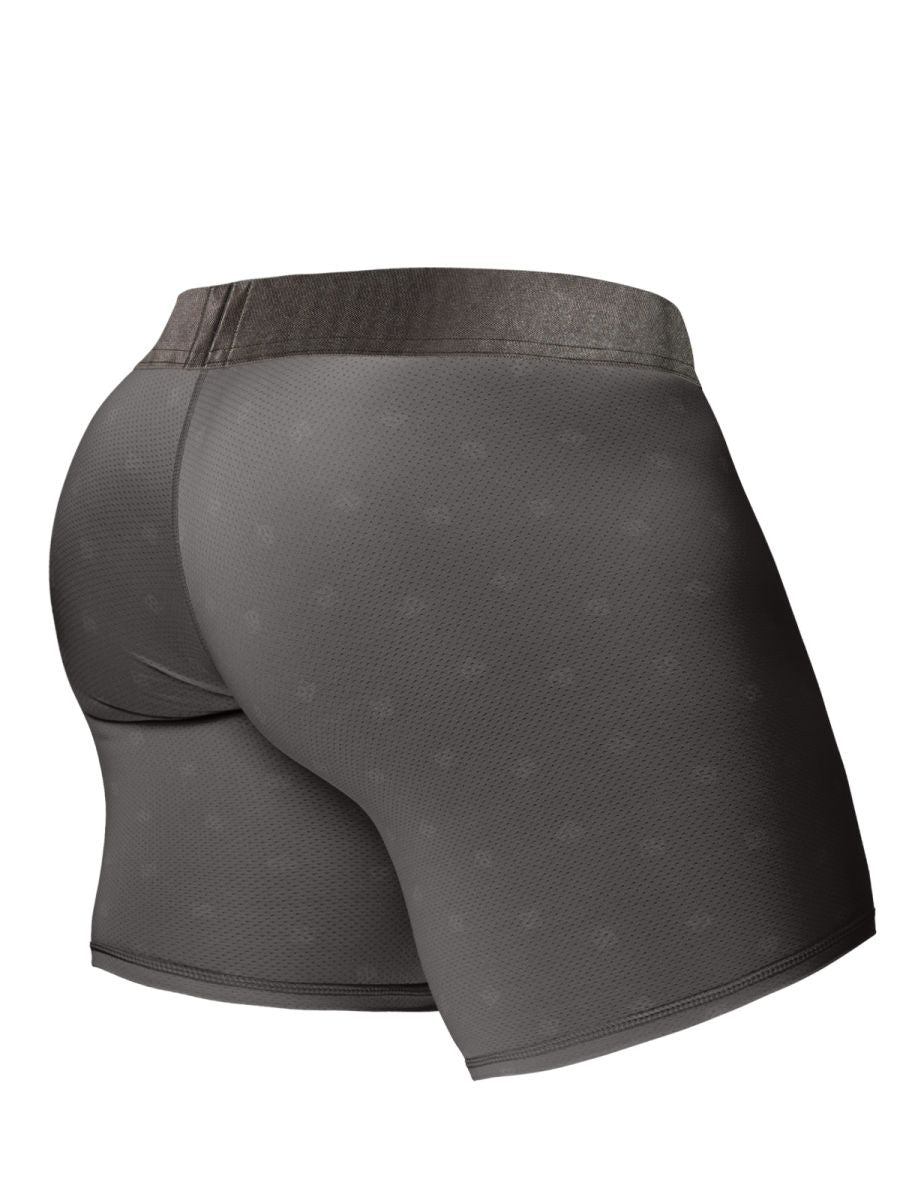 ErgoWear EW1844 FEEL SE Mens Comfort & Athletic Support Boxer Briefs Dark Gray
