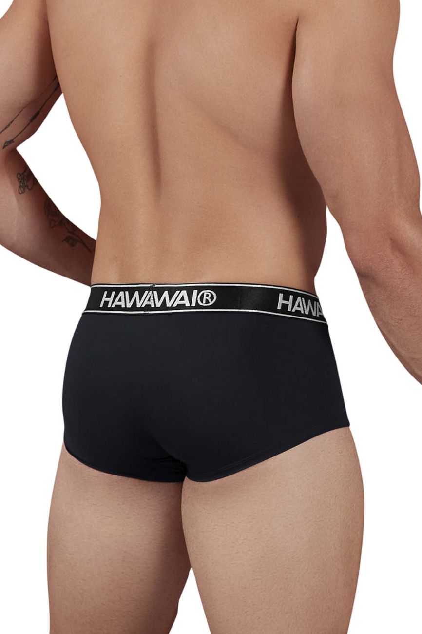 HAWAIR 41961 Mens Maximum Comfort Microfiber Briefs Black