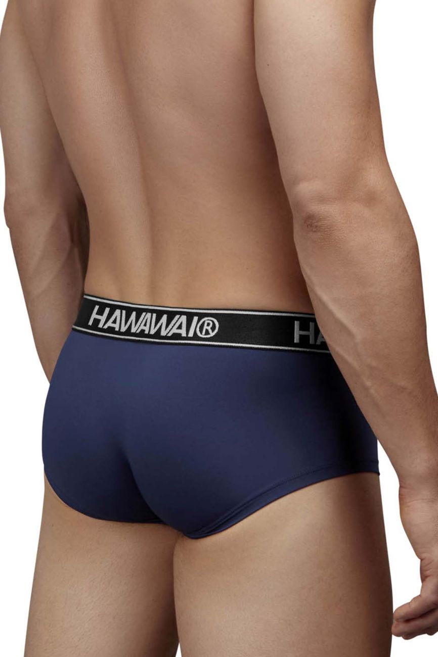 HAWAIR 41961 Mens Maximum Comfort Microfiber Briefs Dark Blue