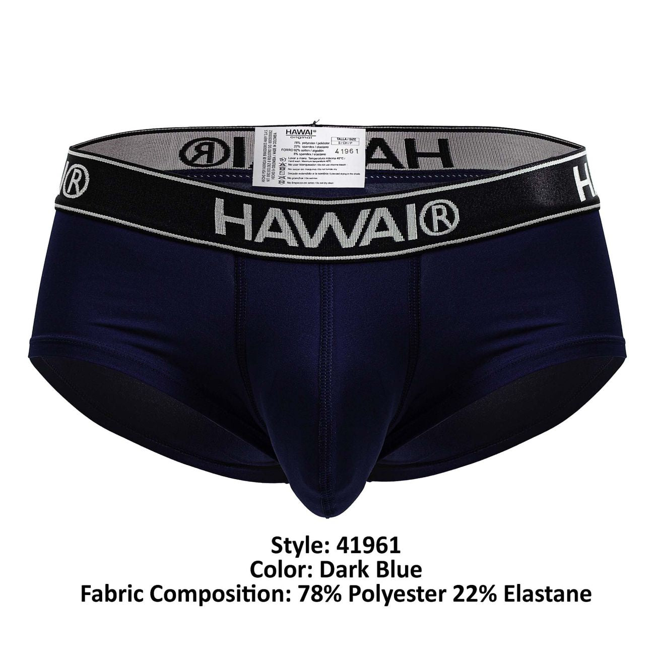 HAWAIR 41961 Mens Maximum Comfort Microfiber Briefs Dark Blue