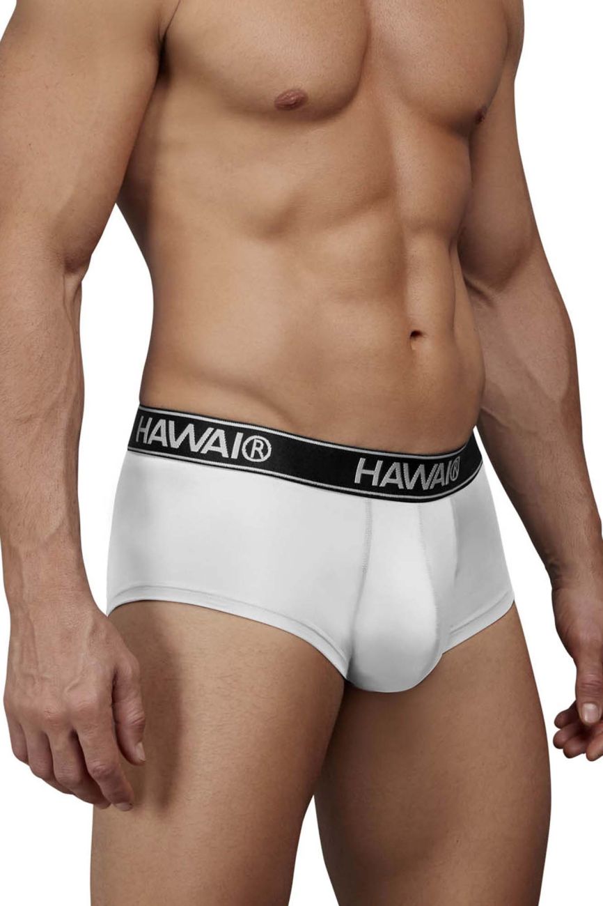 HAWAIR 41961 Mens Maximum Comfort Microfiber Briefs White