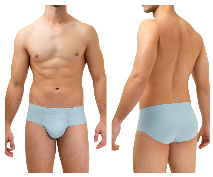 HAWAI 42141 Solid Hip Briefs Light Blue