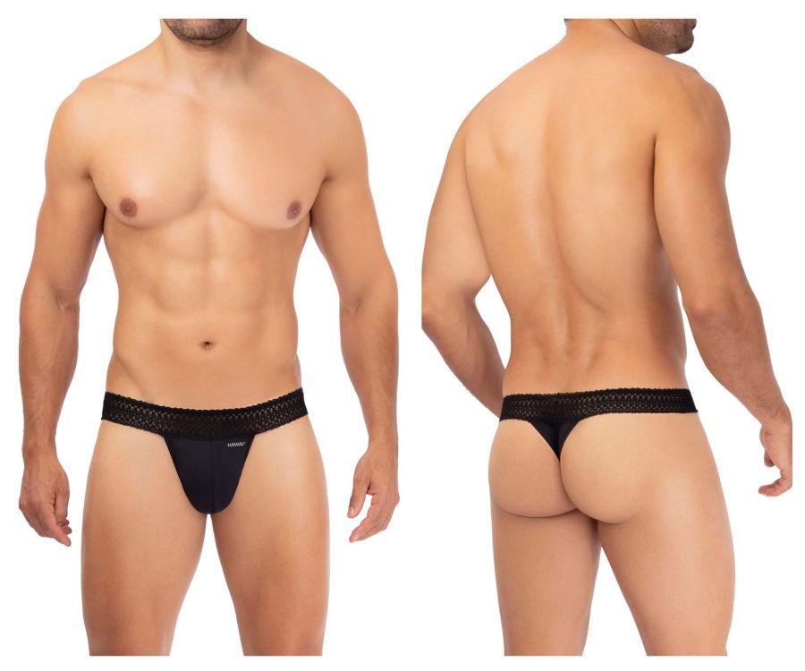 HAWAI 42347 Microfiber Thongs Black