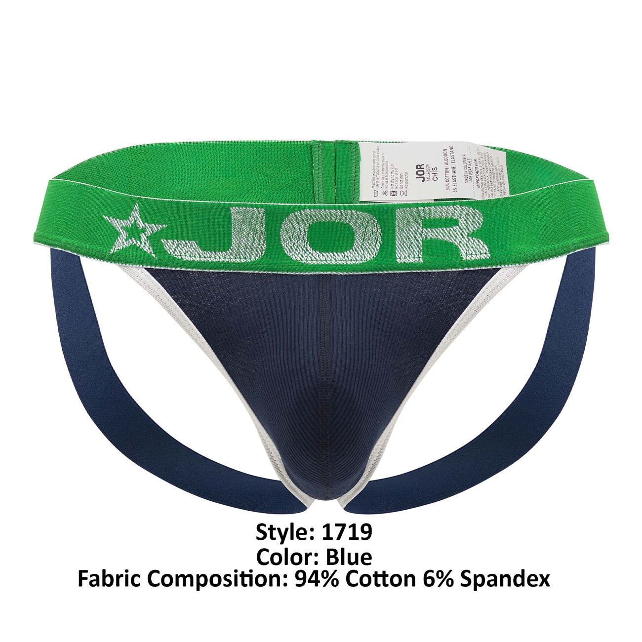 JOR 1719 Match Jockstrap Blue