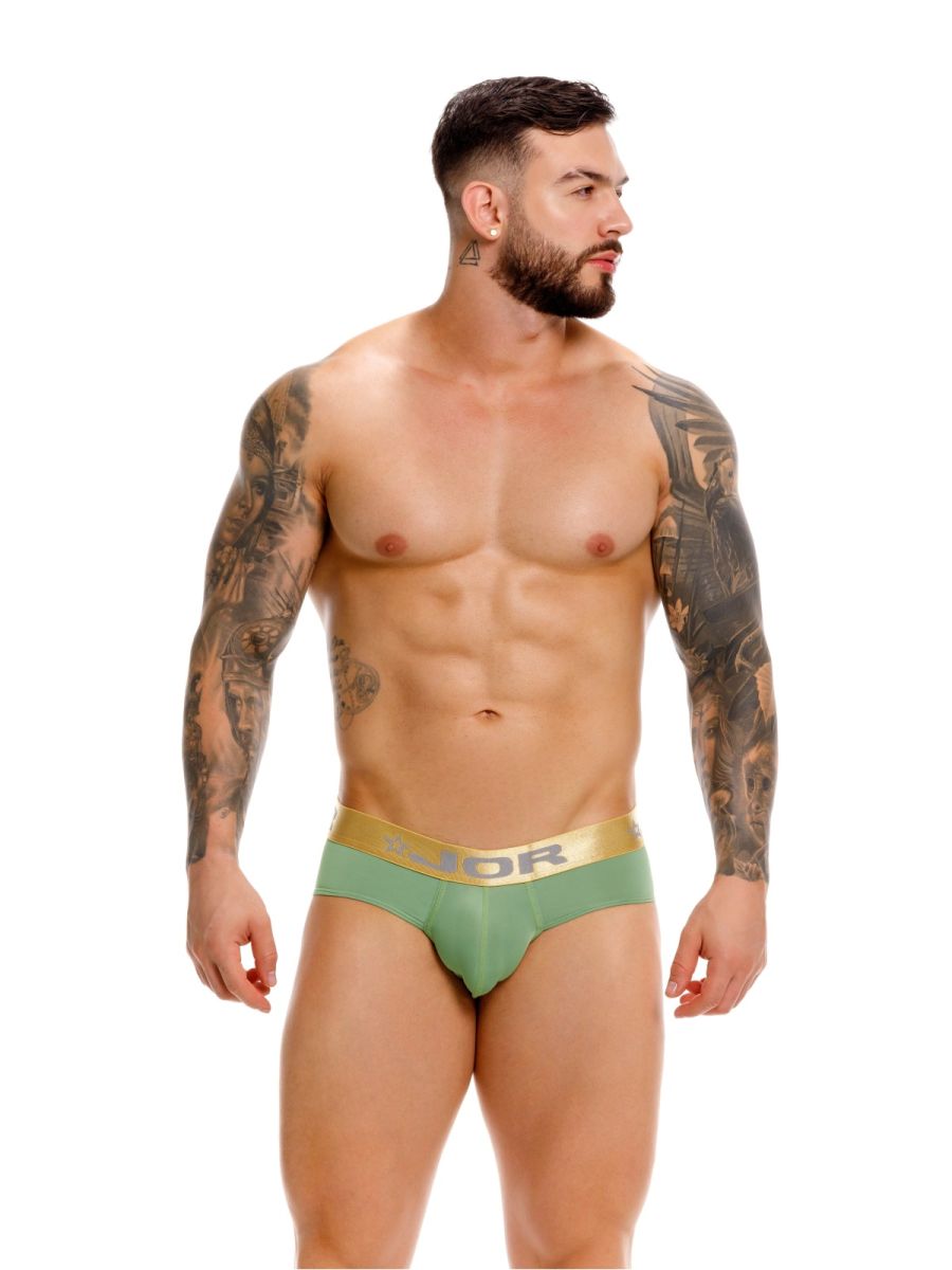 JOR 2327 Soho Mens Built to Feel Premium Briefs Green Plus Size