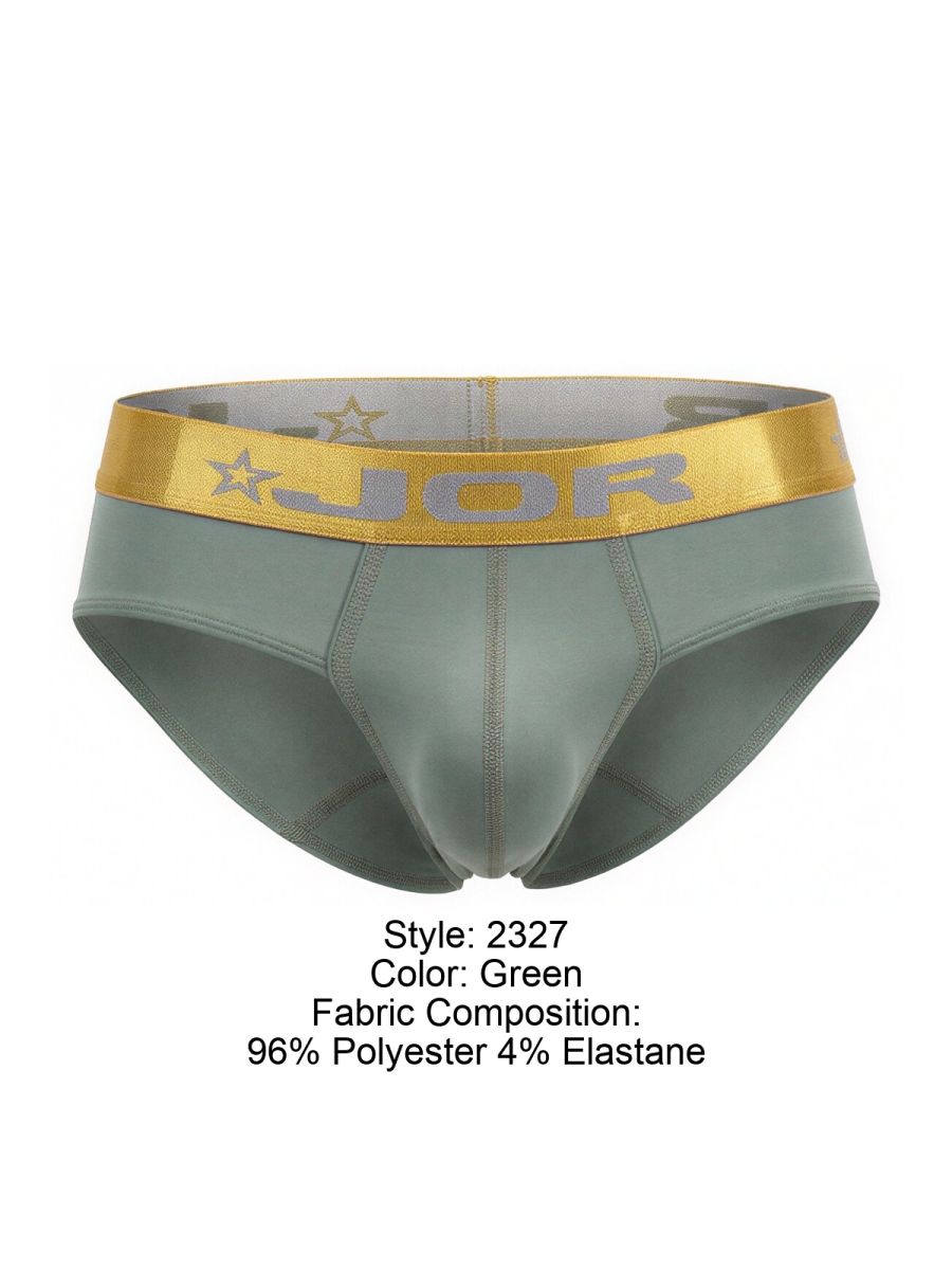 JOR 2327 Soho Mens Built to Feel Premium Briefs Green Plus Size