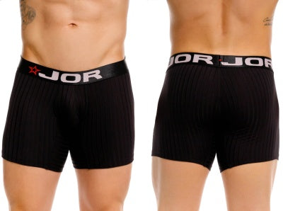 JOR 2329 Cronos Mens Everyday Comfortable Boxer Briefs Black Plus Sizes
