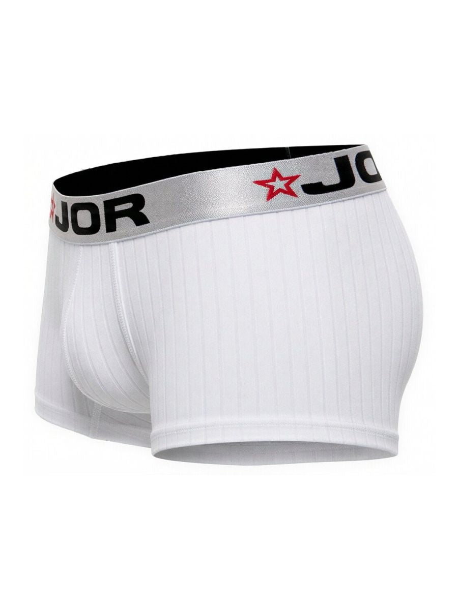 JOR 2330 Cronos Mens Athletic Vibe Trunks White Plus Sizes