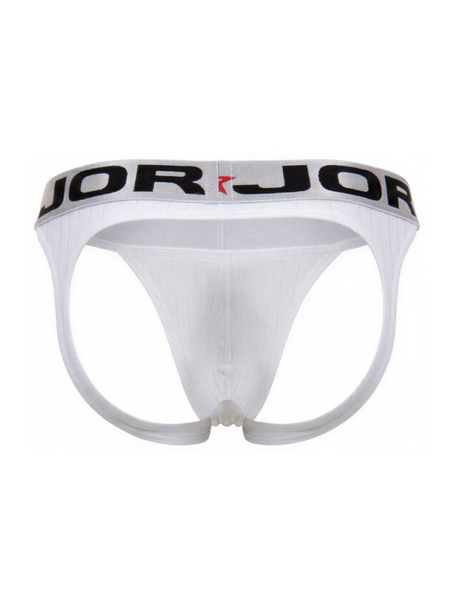JOR 2332 Cronos Mens Athletic Look Jockstrap White Plus Sizes