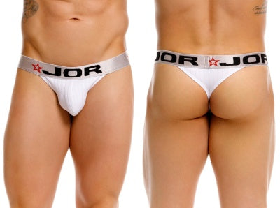 JOR 2333 Cronos Mens Sleek Modern Thongs White Plus Sizes