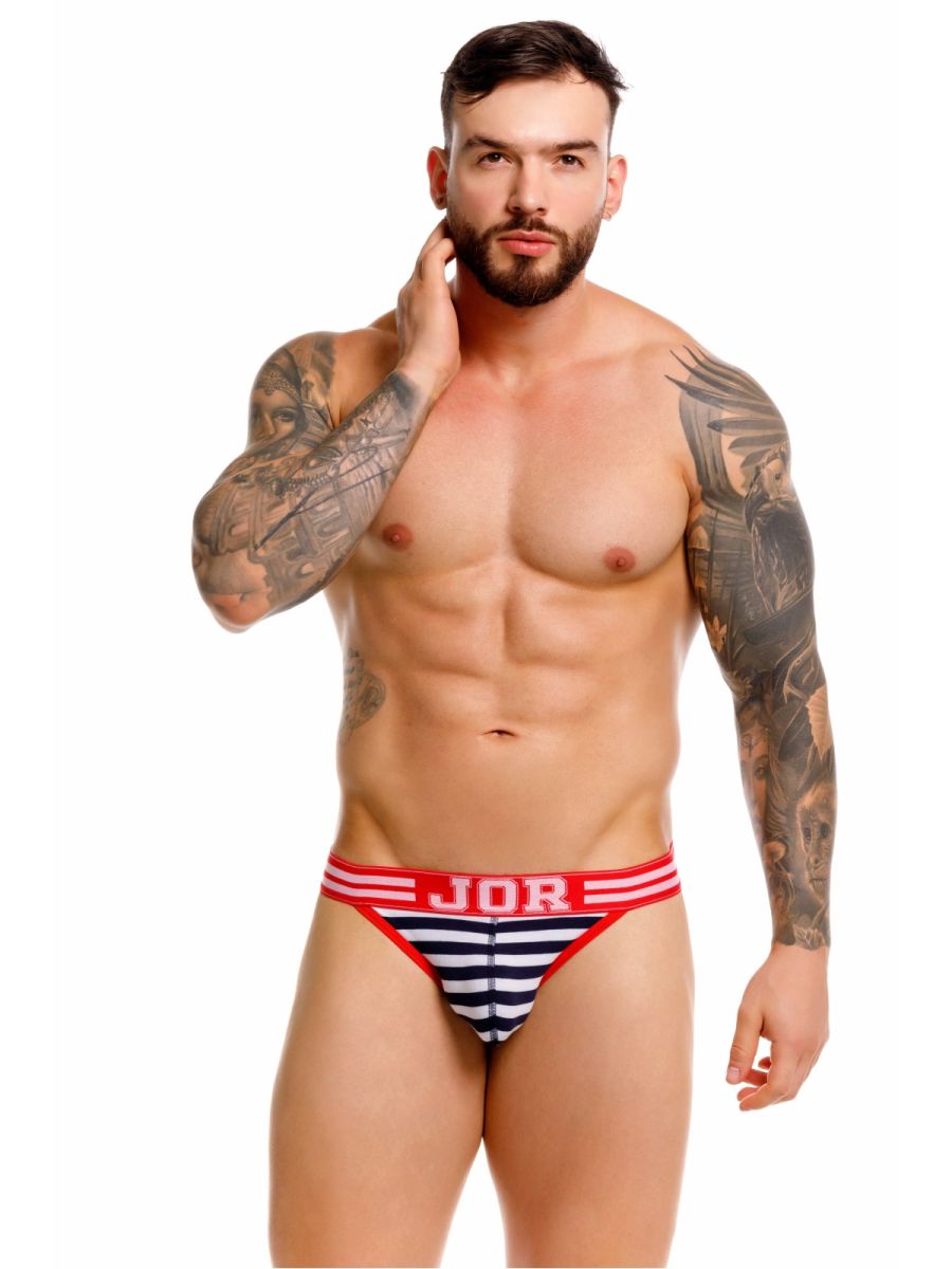 JOR 2336 Santorini  Male Classic Nautical Jockstrap Stripes Plus Sizes