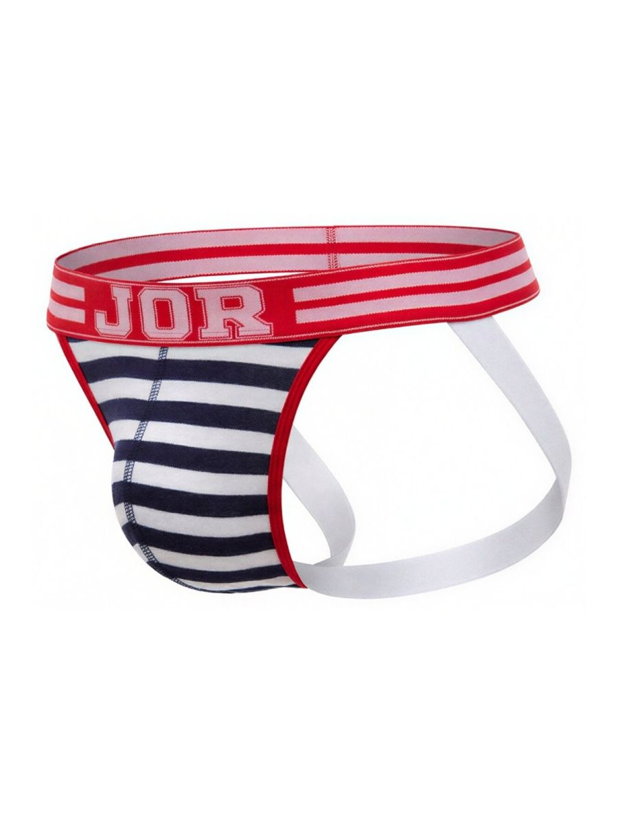 JOR 2336 Santorini  Male Classic Nautical Jockstrap Stripes Plus Sizes