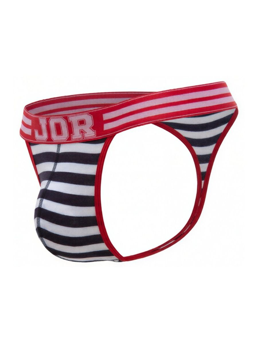 JOR 2337 Santorini Male Classic Nautical Thongs Stripes Plus Sizes