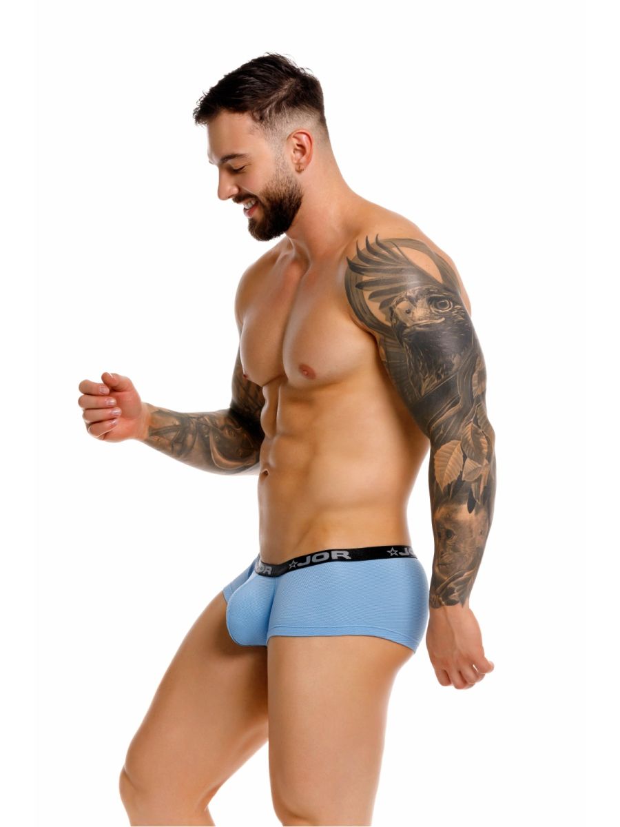 JOR 2345 Cannes Mens Ultra Light Trunks Boxer Briefs Blue Plus Sizes