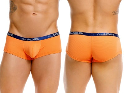 JOR 2345 Cannes Mens Ultra Light Trunks Boxer Briefs Orange Plus Sizes