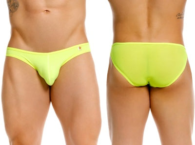 JOR 2353 Origin Mens Minimal Sleek Bikini Neon Green Plus Sizes