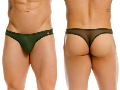 JOR 2354 Origin Mens Minimal Sleek Thongs Dark Green Green Plus Sizes