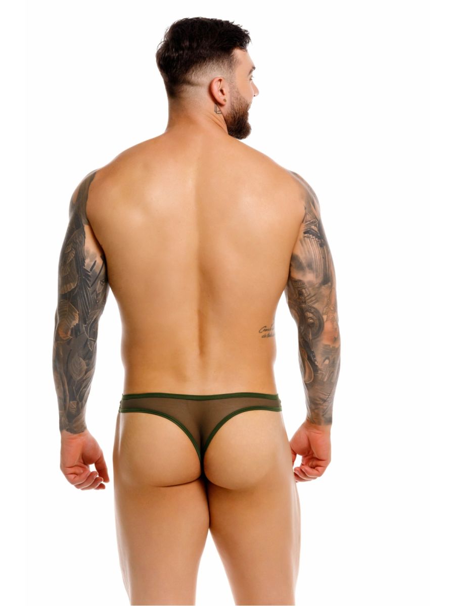 JOR 2354 Origin Mens Minimal Sleek Thongs Dark Green Green Plus Sizes
