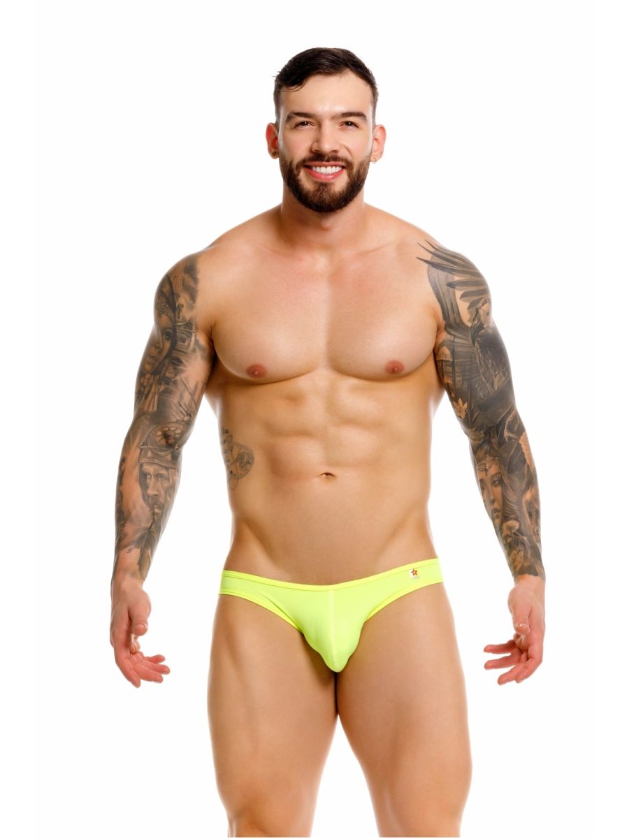 JOR 2354 Origin Mens Minimal Sleek Thongs Neon Green Plus Sizes