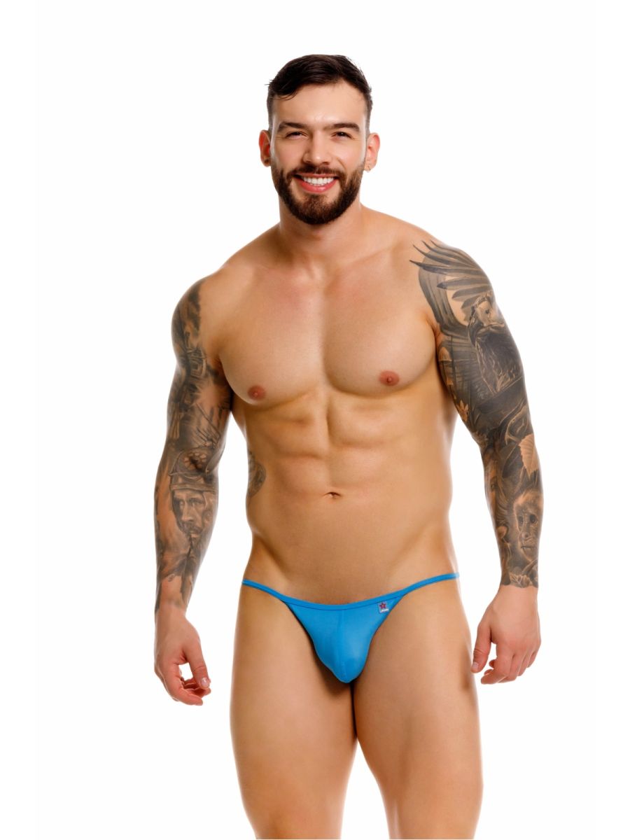 JOR 2358 Axel Mens Sleek & Bold Bikini with Barely-there Straps Turquoise Plus Sizes