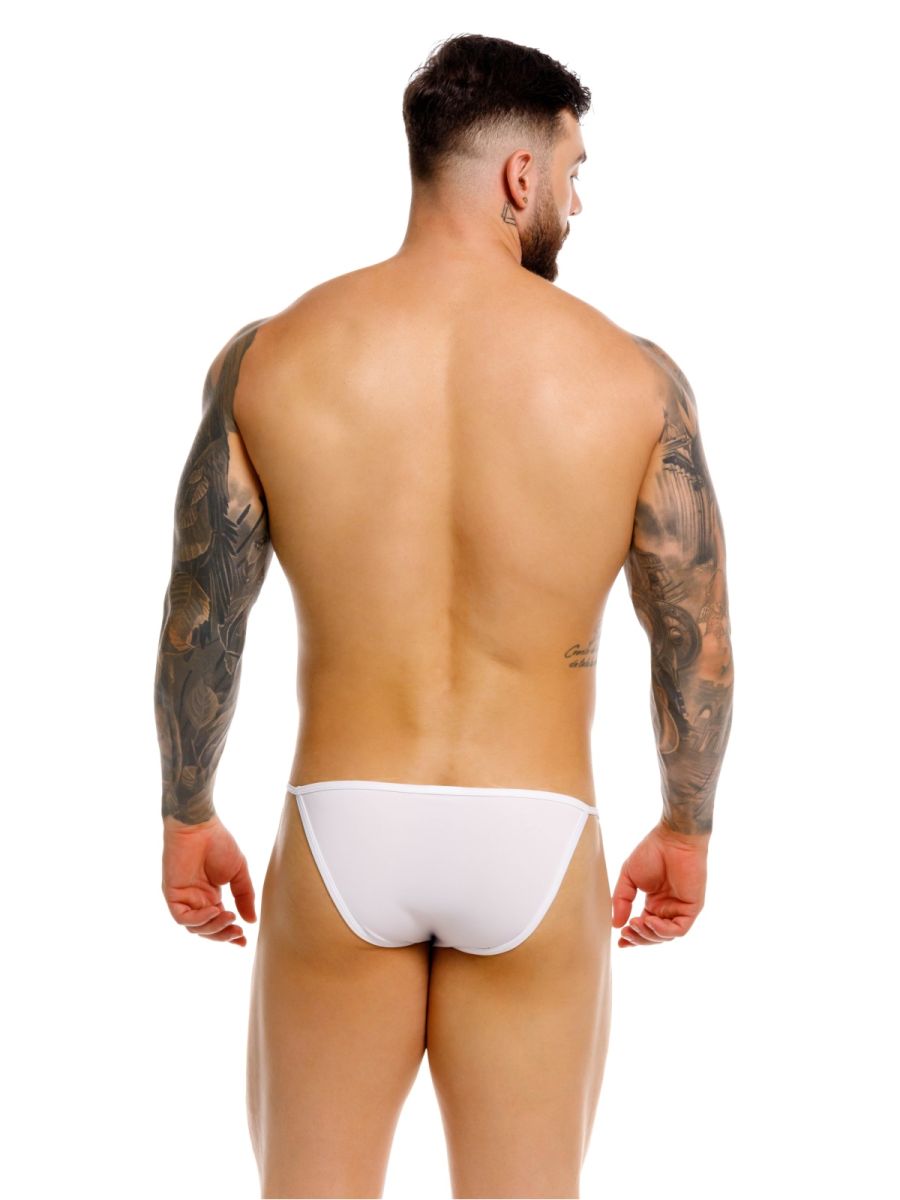 JOR 2358 Axel Mens Sleek & Bold Bikini with Barely-there Straps White Plus Sizes