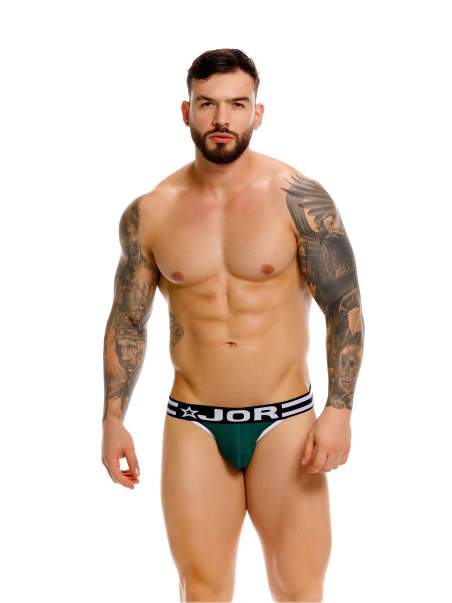 JOR 2362 Rush Mens Sleek Low Rise Fit Bikini Green Plus Sizes