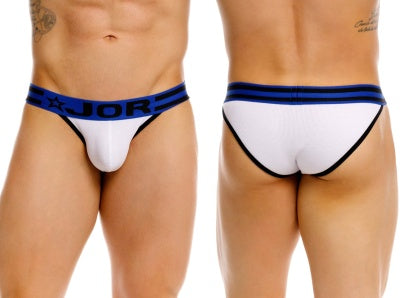 JOR 2362 Rush Mens Sleek Low Rise Fit Bikini White Plus Sizes