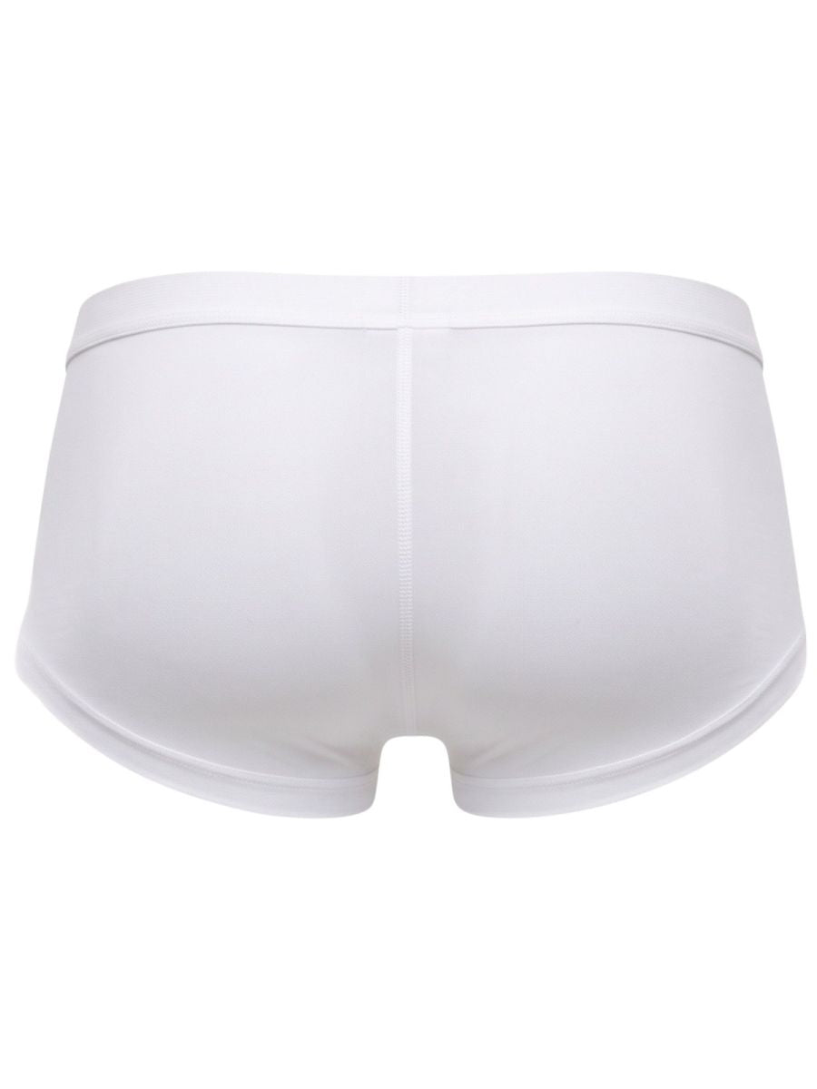 JOR 2449 Invisible Mens Sleek Low-rise Cut Trunks White Plus Sizes