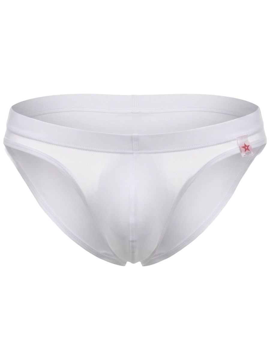 JOR 2450 Invisible Mens Sleek Low-rise Cut Briefs White Plus Sizes