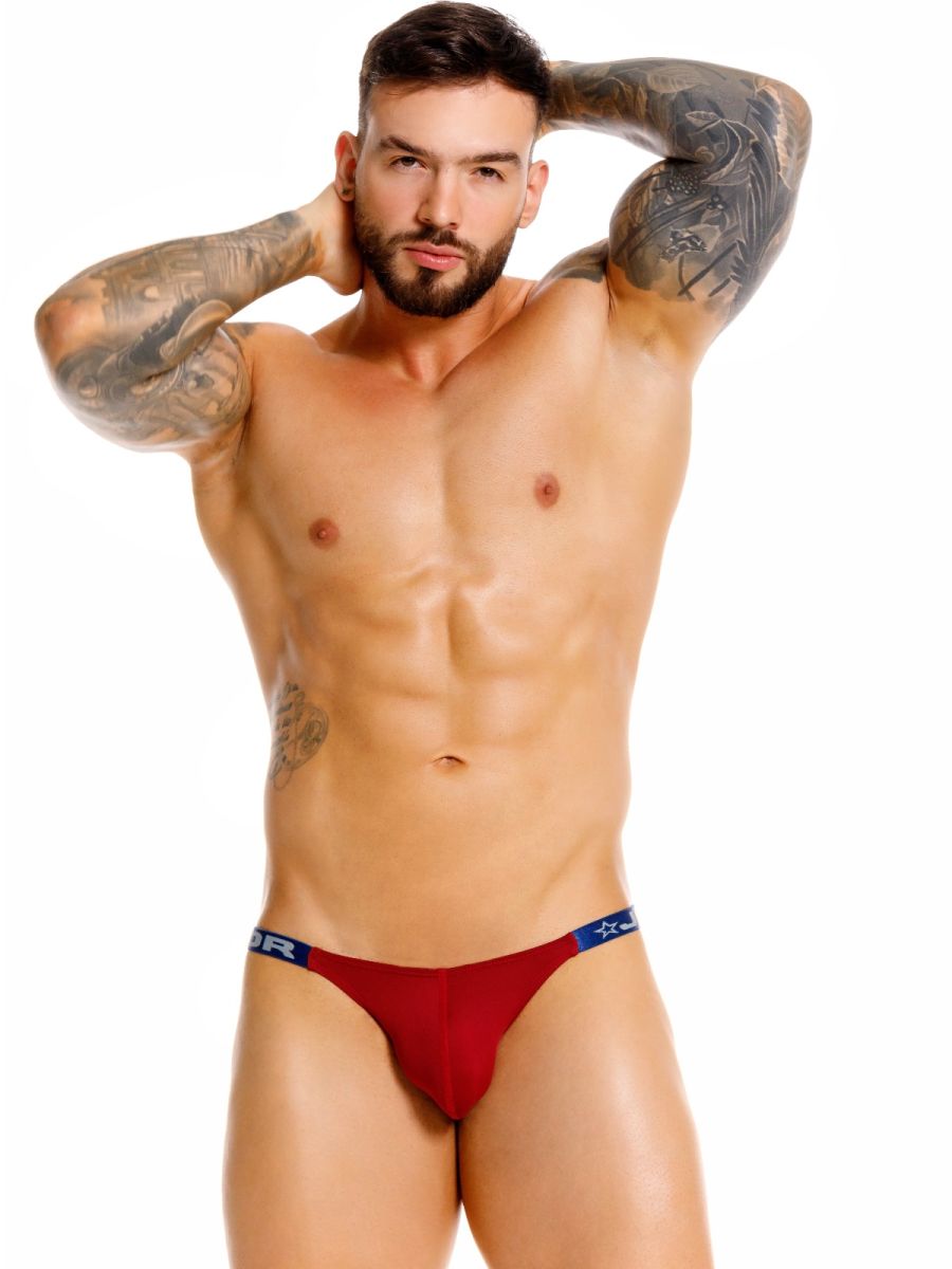 JOR 2457 Eros Mens Seductive Fit & Supportive Briefs Wine Plus Sizes