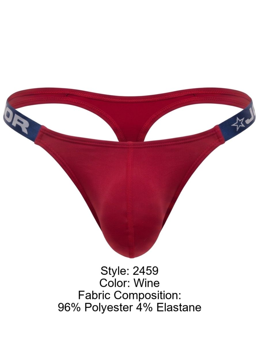 JOR 2459 Eros Mens Ultimate Confidence & Modern Style Thongs Wine Plus Sizes
