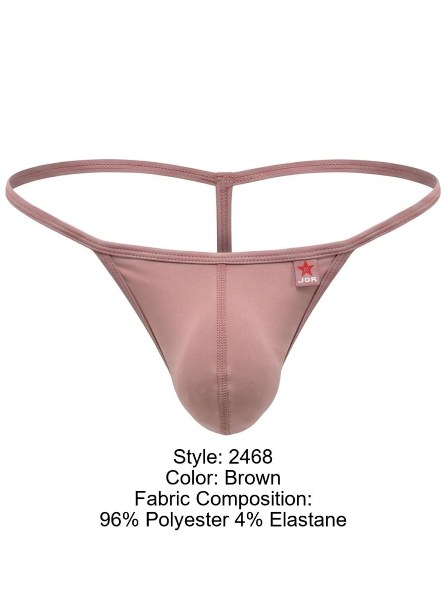 JOR 2468 Axel Mens Minimalist Complere Freedom G-String Brown Plus Sizes