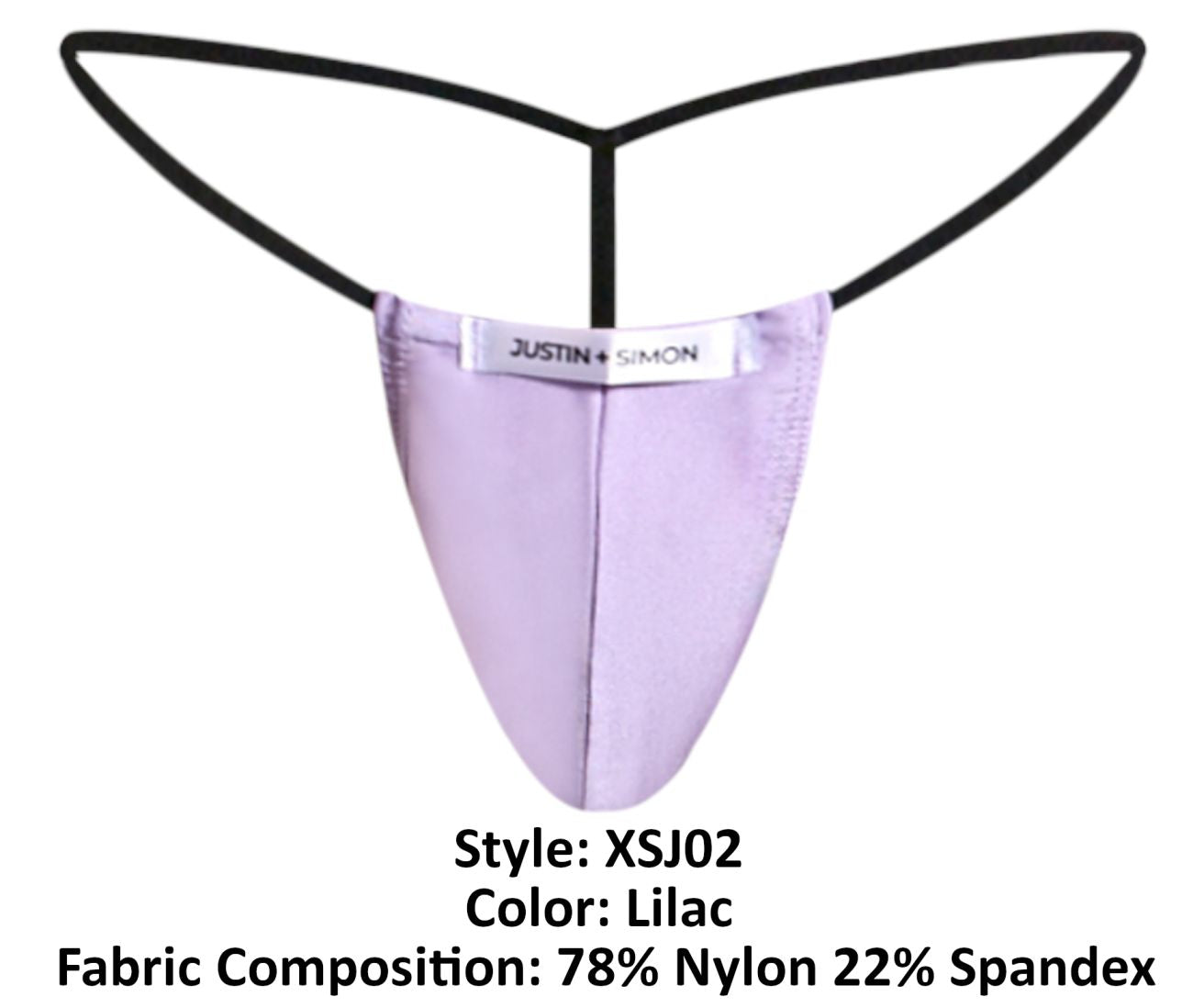 JUSTIN+SIMON XSJ02 Silky G-String Bulge Lilac